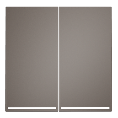 Клавиши для выключателя/переключателя двухклавишного с подсветкой Voltum S70 (капучино) VLS000414