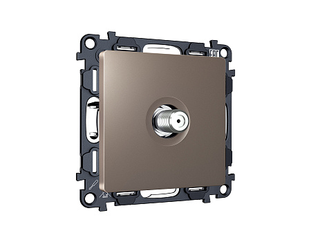 Комплект механизма TV розетки SAT 5-2400MHz 3.5dB Ambrella Volt Alfa MA643050