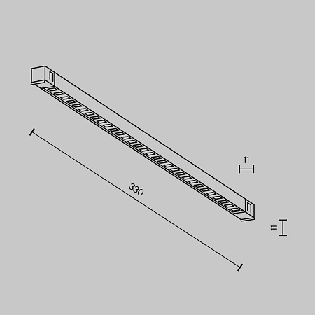 Трековый магнитный светодиодный светильник Maytoni Exility X Points TR241-2-6W3K-B
