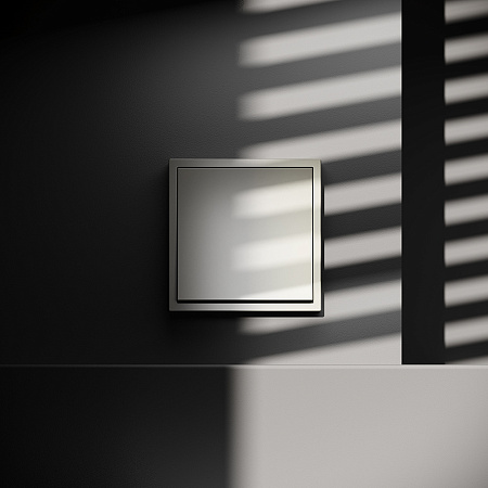 Проходной переключатель встраиваемый VOLTUM S70 одноклавишный (шелк) VLS010304