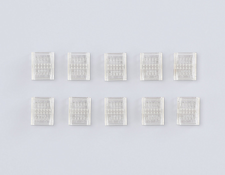 Коннектор прямой COB 12/24V для лент 12mm GS6362 (2 конт.) (10шт. в комплекте) Illumination GS6362