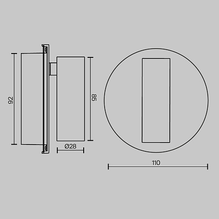 Спот светодиодный Maytoni Ego C176WL-9W-2.7-4K-B