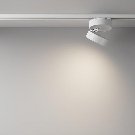 Трековый светильник для однофазного шинопровода Maytoni Unity Onda TR007-1-18W3K-W4K