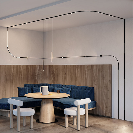 Трековый магнитный светодиодный светильник Maytoni Levity Basis TR190-1-5W4K-B