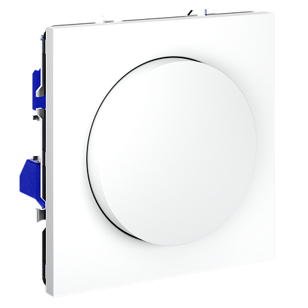 Светорегулятор встраиваемый VOLTUM S70 поворотно-нажимной 600 Вт, (белый матовый) VLS070302