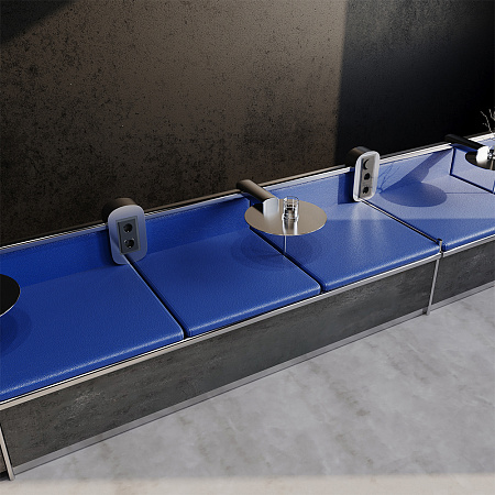 Светорегулятор встраиваемый VOLTUM S70 поворотно-нажимной 600 Вт, (графит) VLS070307