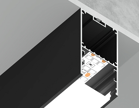 Профиль для ленты до 32мм 35*67мм ILLUMINATION GP3000BK