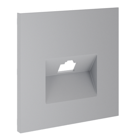 Накладка для розетки компьютерной RJ45 кат.6 Voltum S70 (серый) VLS001316