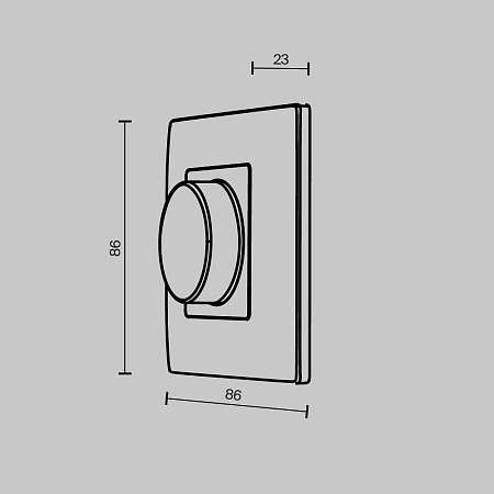 Роторная панель управления Maytoni TRIAC 731003 Роторная панель управления Maytoni TRIAC 731003