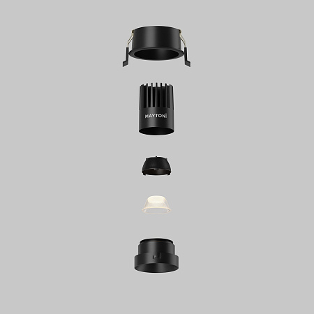 Светильник встраиваемый светодиодный Maytoni Dip DL115-10W-2.7K-B