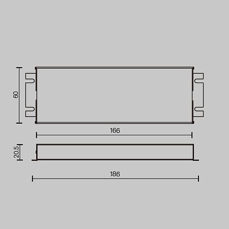 Блок питания TRIAC 60Вт 24В IP67 Maytoni Lighting control 734001
