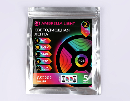 Светодиодная лента RGB GS2202 5050 60Led /14.4 12V IP20 RGB GS GS2202