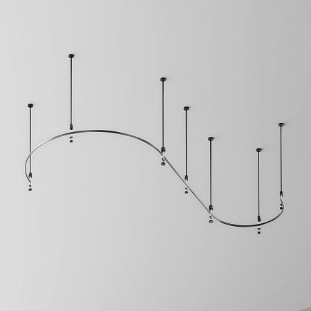 Шинопровод однофазный накладной/подвесной Maytoni Flarity TRX154-2SR-D1200-B