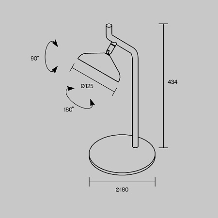Настольная лампа светодиодная Maytoni Vita MOD451TL-L8B3K1