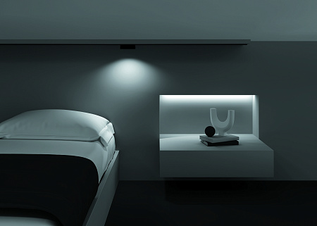 Трековый однофазный магнитный светодиодный светильник Maytoni Radity Basis Grid TR084-1-6W4K-B