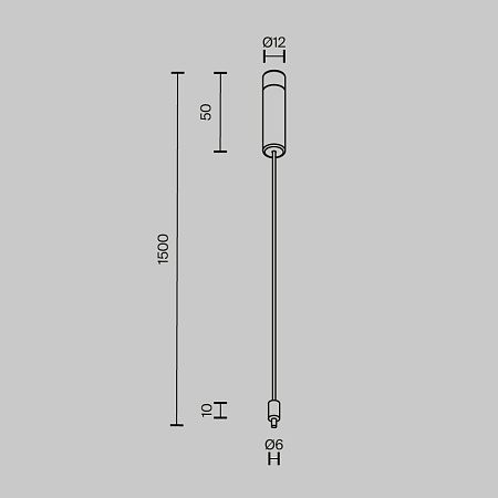 Основание и тросовый подвес для штанговой системы Maytoni Axity CA009PM-B Основание и тросовый подвес для штанговой системы Maytoni Axity CA009PM-B