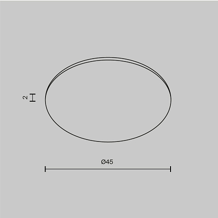 Стекло для встраиваемого светильника Maytoni Dip Glass001-D45