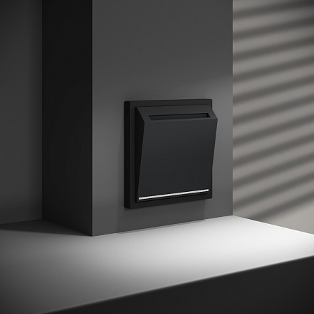 Выключатель встраиваемый карточный 16А Voltum S70 (черный матовый) VLS010708 Выключатель встраиваемый карточный 16А Voltum S70 (черный матовый) VLS010708