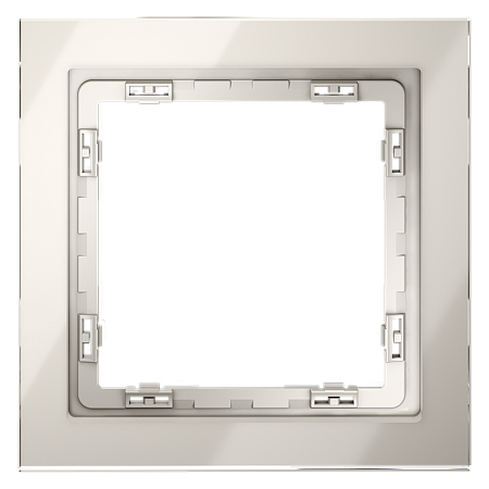 Рамка стеклянная VOLTUM S70 на 1 пост, (кашемир, стекло) VLS110103