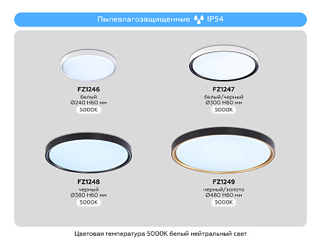 Светильник потолочный светодиодный Ambrella light FZ1247