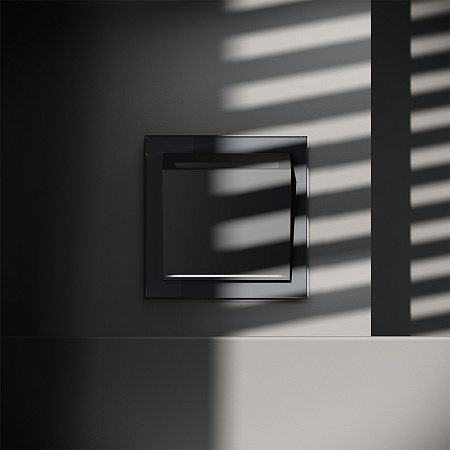 Выключатель встраиваемый карточный 16А Voltum S70 (графит) VLS010707