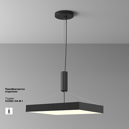 Светильник потолочный светодиодный Maytoni Zon C032CL-90W3K-SQ-B Светильник потолочный светодиодный Maytoni Zon C032CL-90W3K-SQ-B