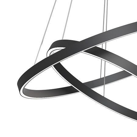 Люстра подвесная светодиодная Maytoni Rim MOD058PL-L74BK