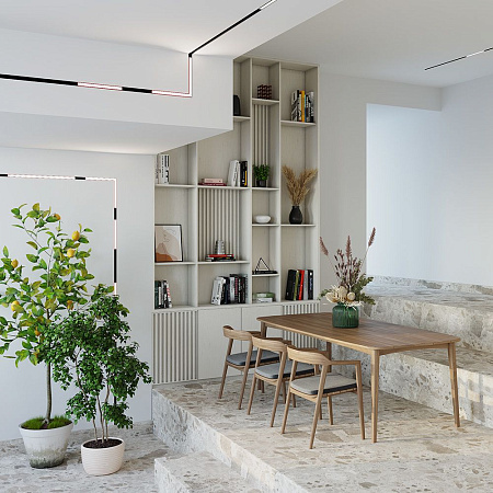 Трековый однофазный магнитный светодиодный светильник Maytoni Exility BASIS TR042-2-24W3K