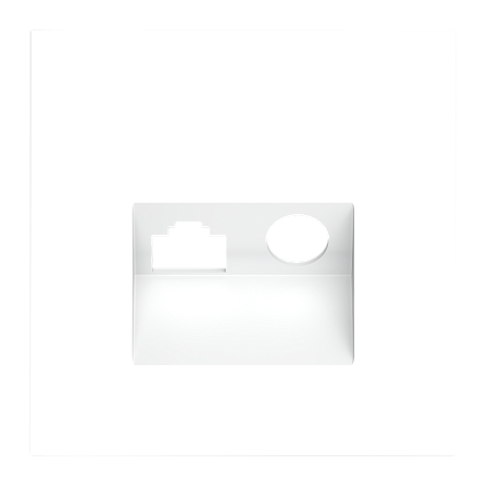 Накладка для розетки TV+RJ45 кат. 6 Voltum S70 (белый матовый) VLS002702 Накладка для розетки TV+RJ45 кат. 6 Voltum S70 (белый матовый) VLS002702