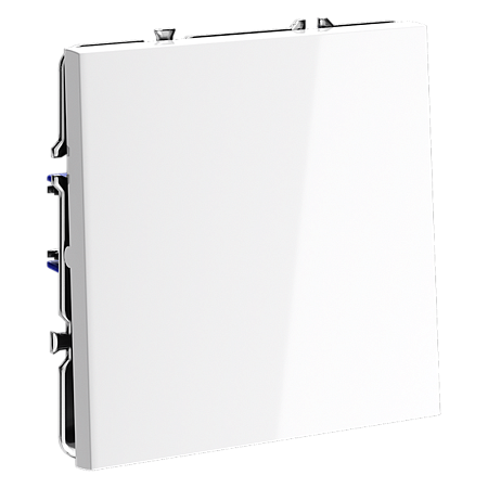 Перекрестный переключатель встраиваемый VOLTUM S70 одноклавишный (белый глянцевый) VLS010501