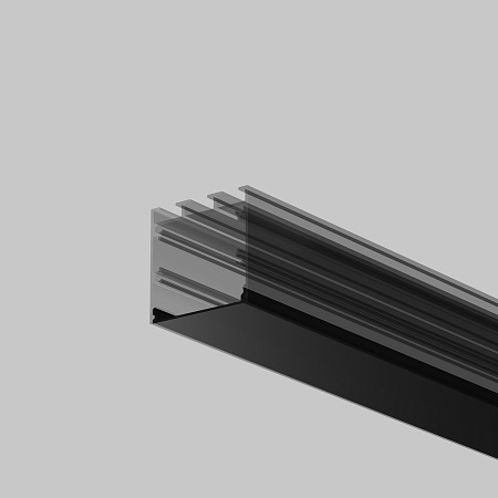 Рассеиватель для профиля 35×35 (Чёрный, 2 м), Maytoni ALM-35-B-DF-2M 642040