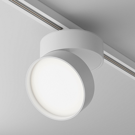 Трековый светильник для однофазного шинопровода Maytoni Unity Onda TR007-1-18W3K-W4K