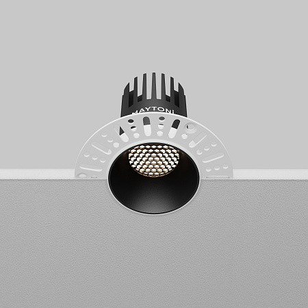 Светильник встраиваемый светодиодный Maytoni Dip DL119-10W-4K-TRS-B