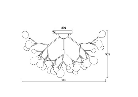 Потолочный светильник Freya Florencia FR5049CL-36W1 Потолочный светильник Freya Florencia FR5049CL-36W1