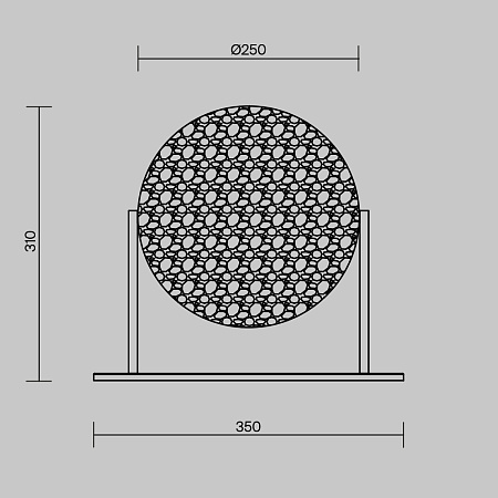 Настольная лампа светодиодная Maytoni Mangata MOD387TL-L8CH3K