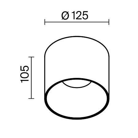 Светильник потолочный Maytoni Alfa LED C064CL-01-25W4K-D-RD-B