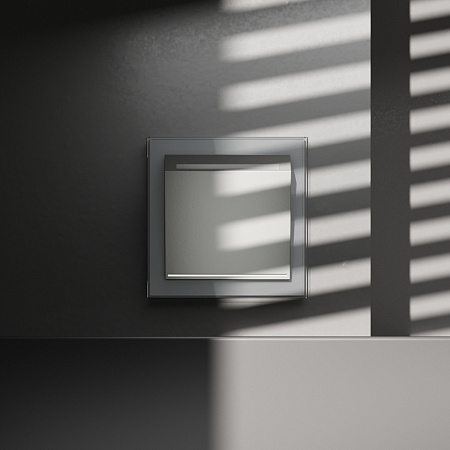 Выключатель встраиваемый карточный 16А Voltum S70 (сталь) VLS010705