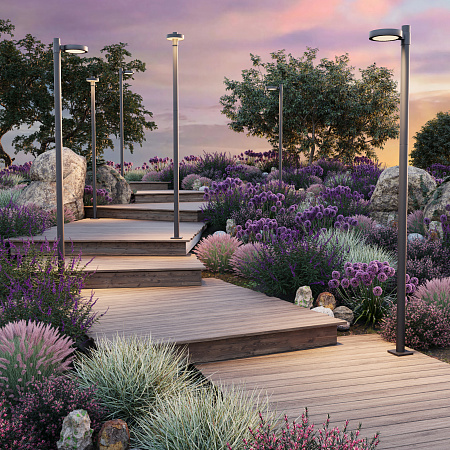 Уличный ландшафтный светодиодный светильник Maytoni Dion O472H-L50GF3K