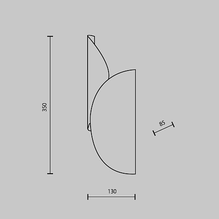 Светильник настенный Maytoni Organic MOD225WL-02B1