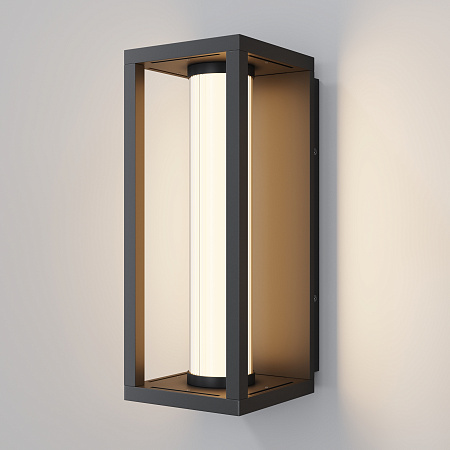 Уличный настенный светодиодный светильник Maytoni Expo O480WL-L12B3K