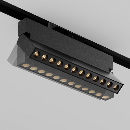 Трековый однофазный светодиодный светильник Maytoni Unity Points Rot TR224-1-12WCCT-M-B