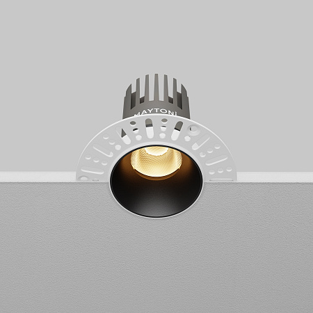 Светильник встраиваемый светодиодный Maytoni Dip DL124-10W-2.7K-TRS-B