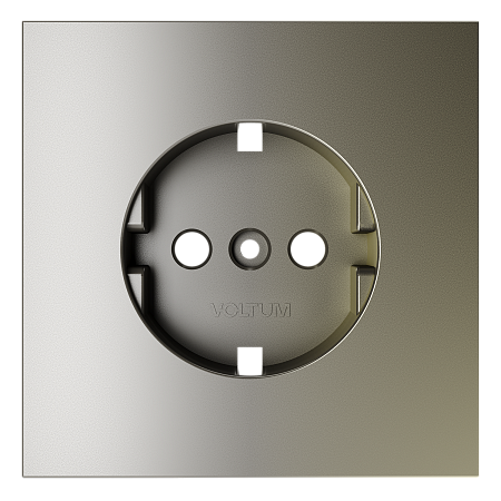 Накладка для розетки с заземлением Voltum S70 (шелк) VLS000604 Накладка для розетки с заземлением Voltum S70 (шелк) VLS000604