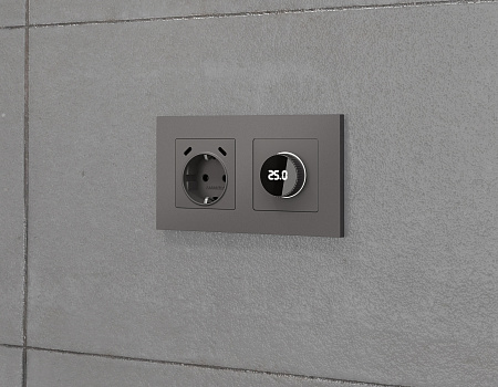 Комплект механизма электрической розетки 2USB С+C 20W (быстрая зарядка) с/з на винтовых зажимах 16A-250V Ambrella Volt Alfa MA660510