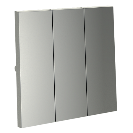 Клавиши для выключателя/переключателя трехклавишного Voltum S70 (сталь) VLS000505