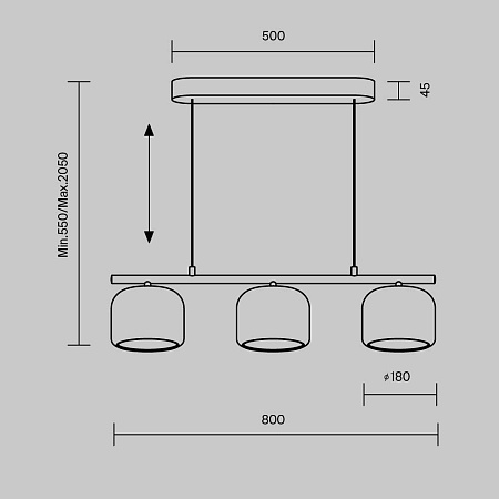 Светильник подвесной светодиодный Maytoni Spirito MOD286PL-L12G3K
