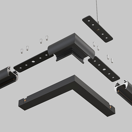 Коннектор угловой круглый Maytoni Basity TRA172CL-R-11B Коннектор угловой круглый Maytoni Basity TRA172CL-R-11B