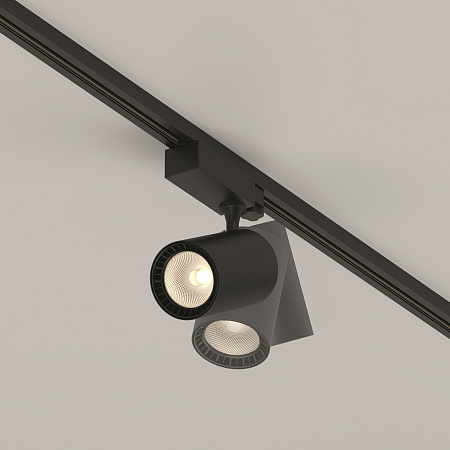 Трековый трехфазный магнитный светодиодный светильник Maytoni Trinity Vuoro TR029-3-26W3K-S-B