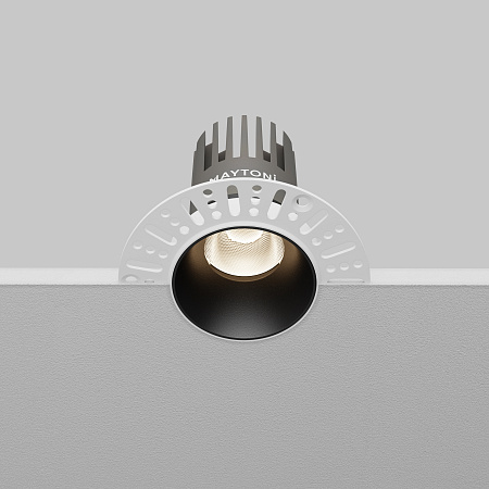 Светильник встраиваемый светодиодный Maytoni Dip DL124-10W-4K-TRS-B