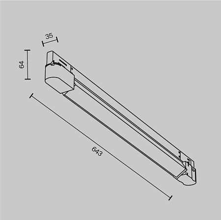 Трековый трехфазный светодиодный светильник Maytoni Trinity Basis TR196-3-20W2.7K-W